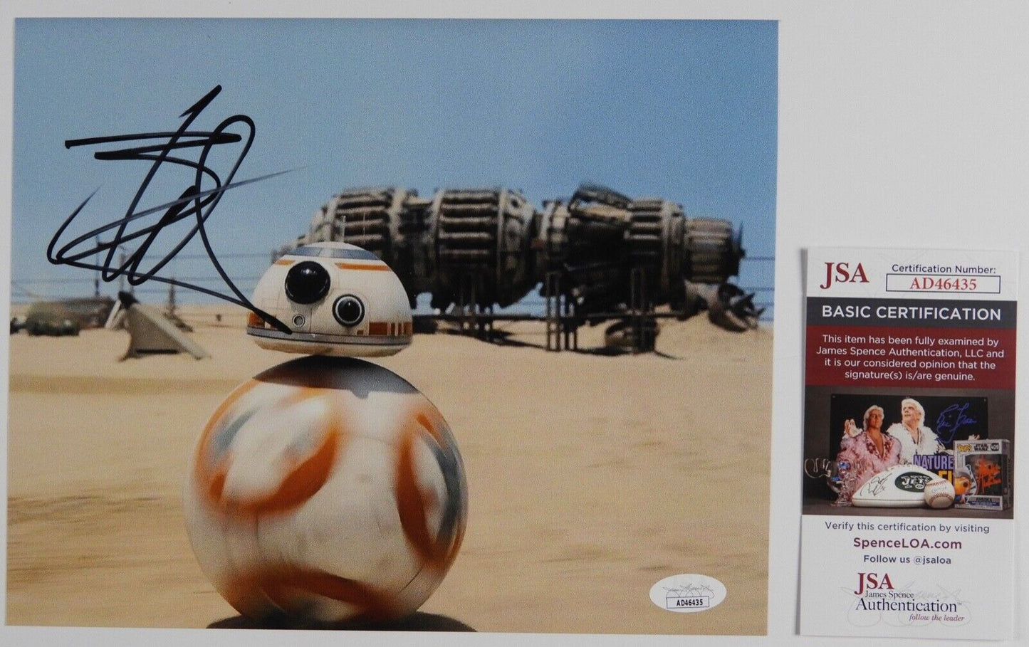 Bill Hader JSA Signed Autograph Photo 8 x 10 Star Wars BB8