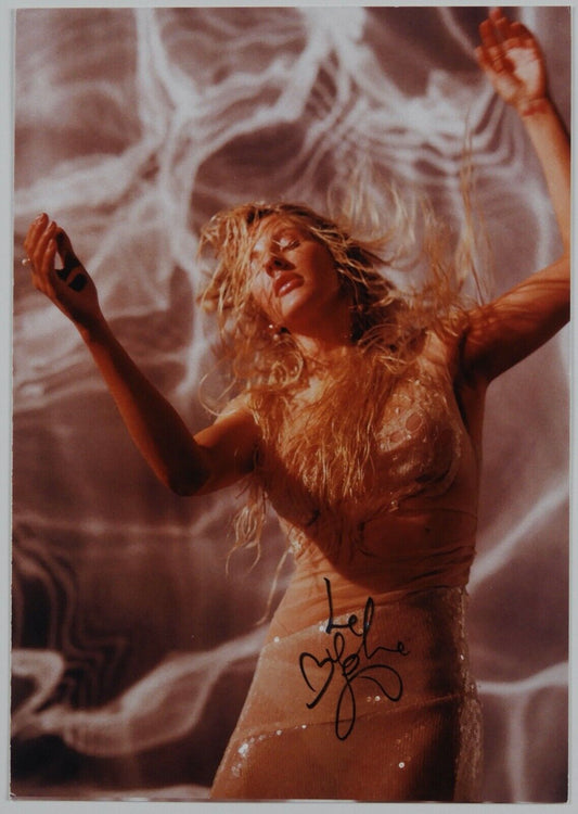 ELLIE GOULDING JSA BRIGHTEST BLUE LIMITED RECORD AUTOGRAPH SIGNED ART CARD