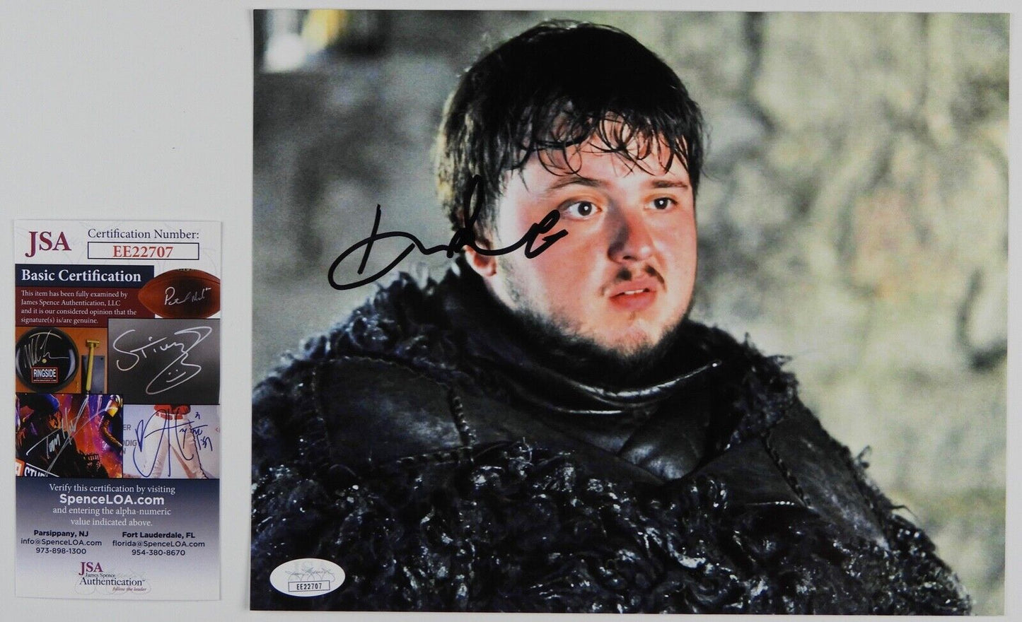 John Bradley Game Of Thrones Signed Autograph JSA COA 8 x 10