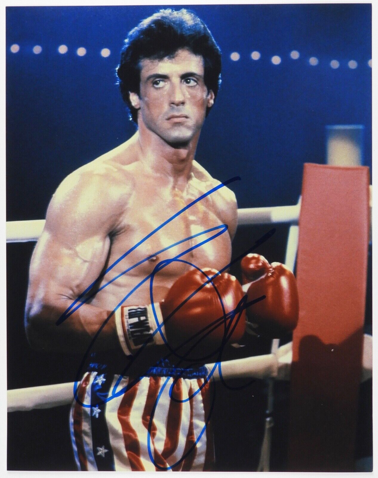 Sylvester Stallone Rocky III JSA Signed Autograph 11 x 14 Photo