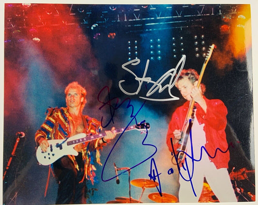 The Police JSA Signed Autograph Photo Sting Andy Summers Stewart Copeland 8 x 10