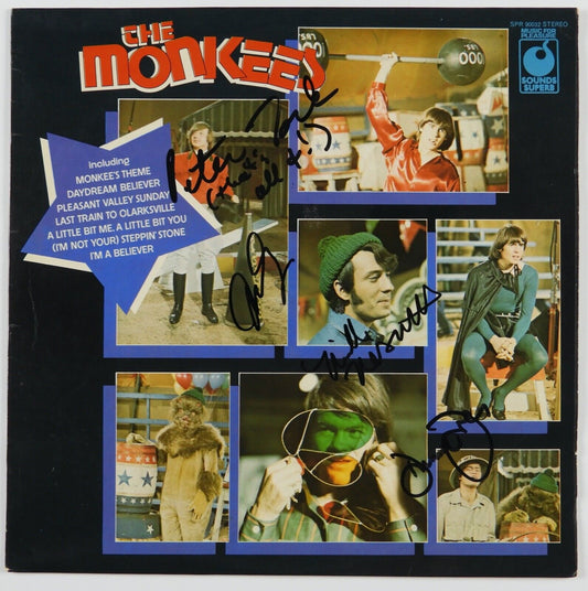 The Monkees JSA COA Signed Autograph Record Vinyl Album Davy Jones Mike Nesmith