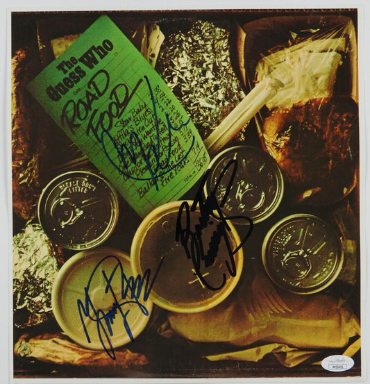 The Guess Who Signed Autograph Record Insert JSA Road Food