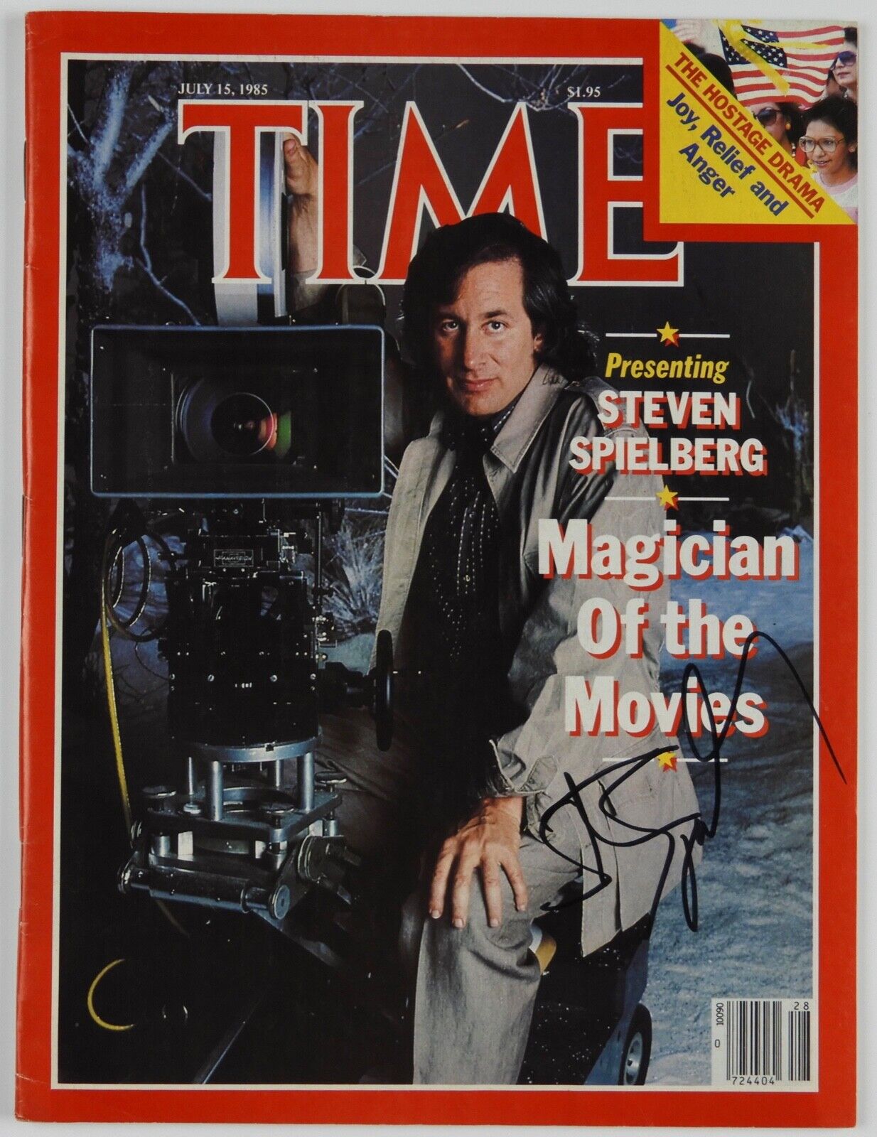 Steven Spielberg JSA  Autograph Signed Time Magazine Raiders Of  The Lost Ark