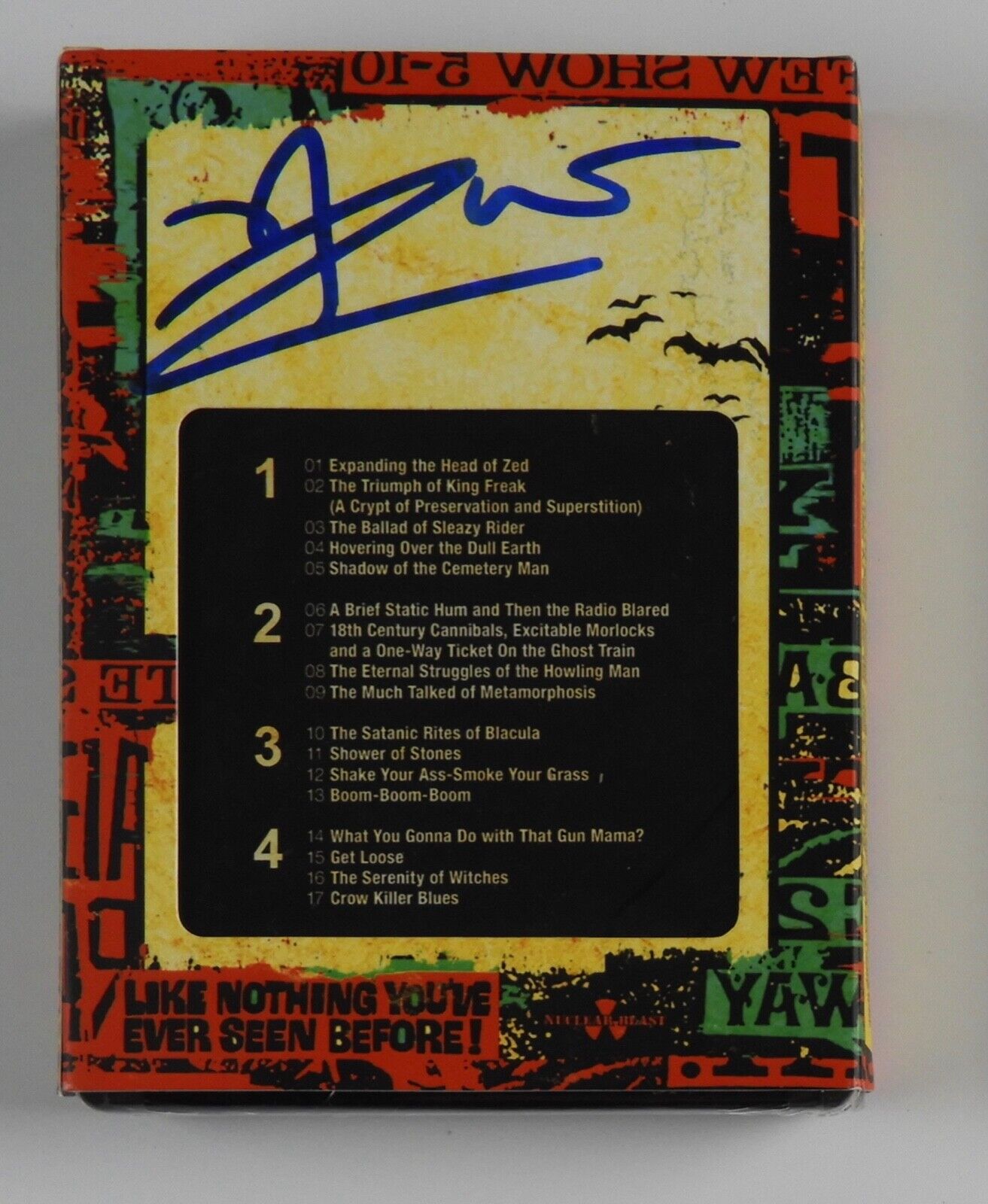 ROB ZOMBIE SIGNED 8 Track THE LUNAR INJECTION KOOL AID ECLIPSE CONSPIRACY 1/25