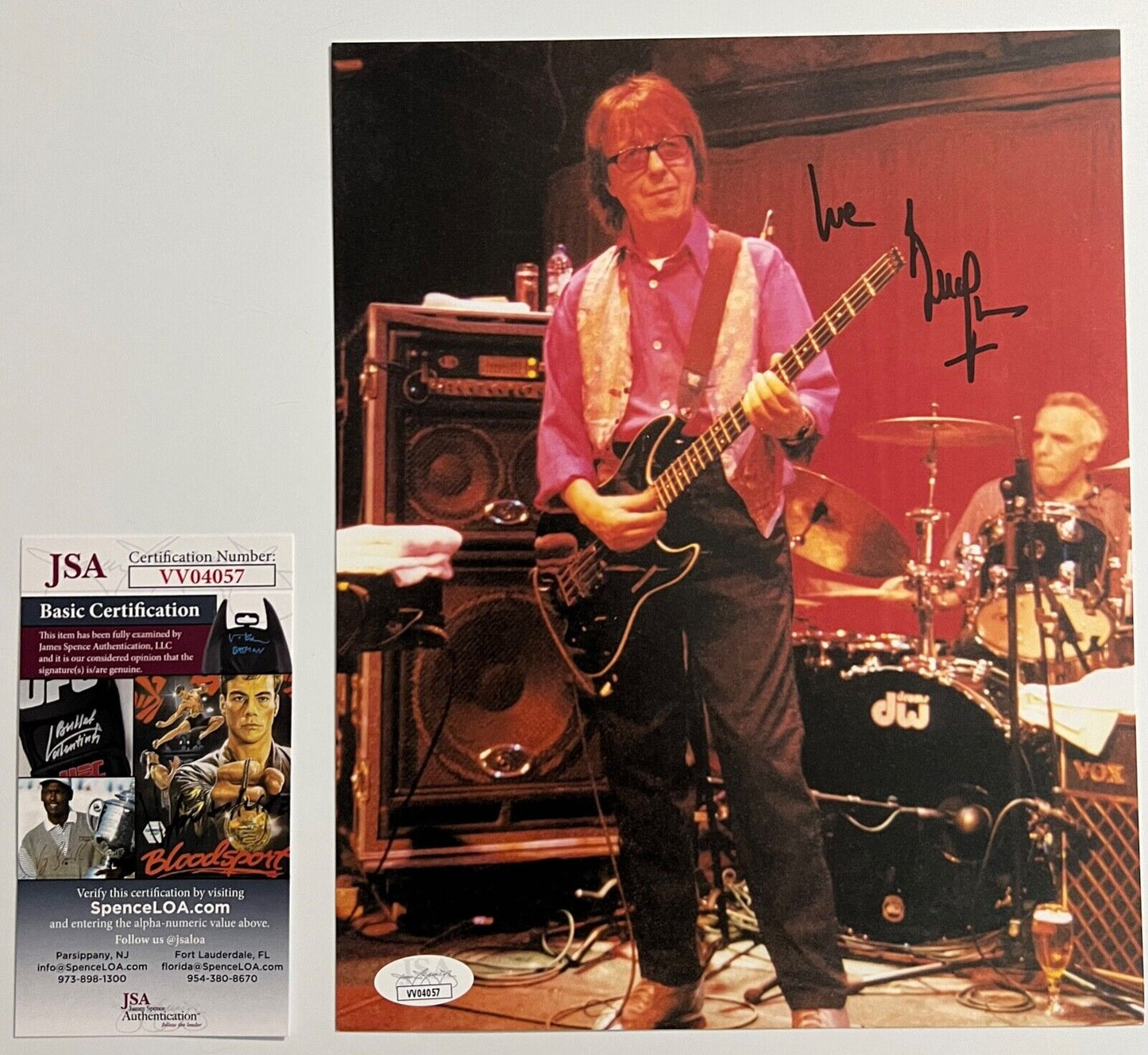 Bill Wyman Rolling Stones JSA Signed Autograph 8 x 10 Photo