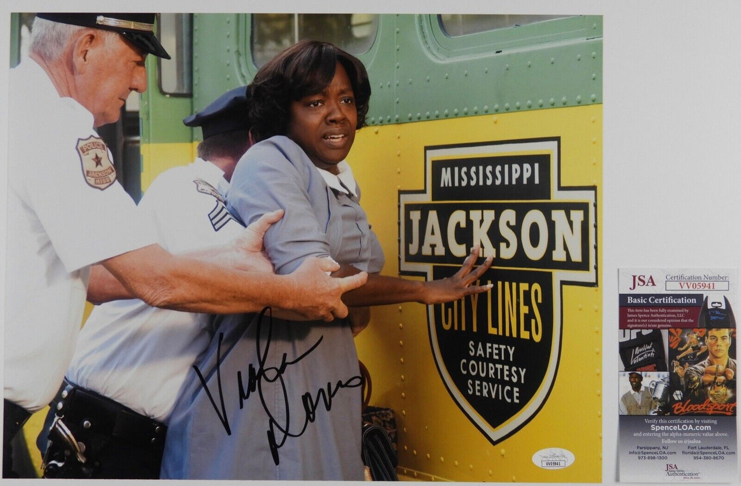 Viola Davis The Help Autograph JSA 11 x 14 Signed Photo