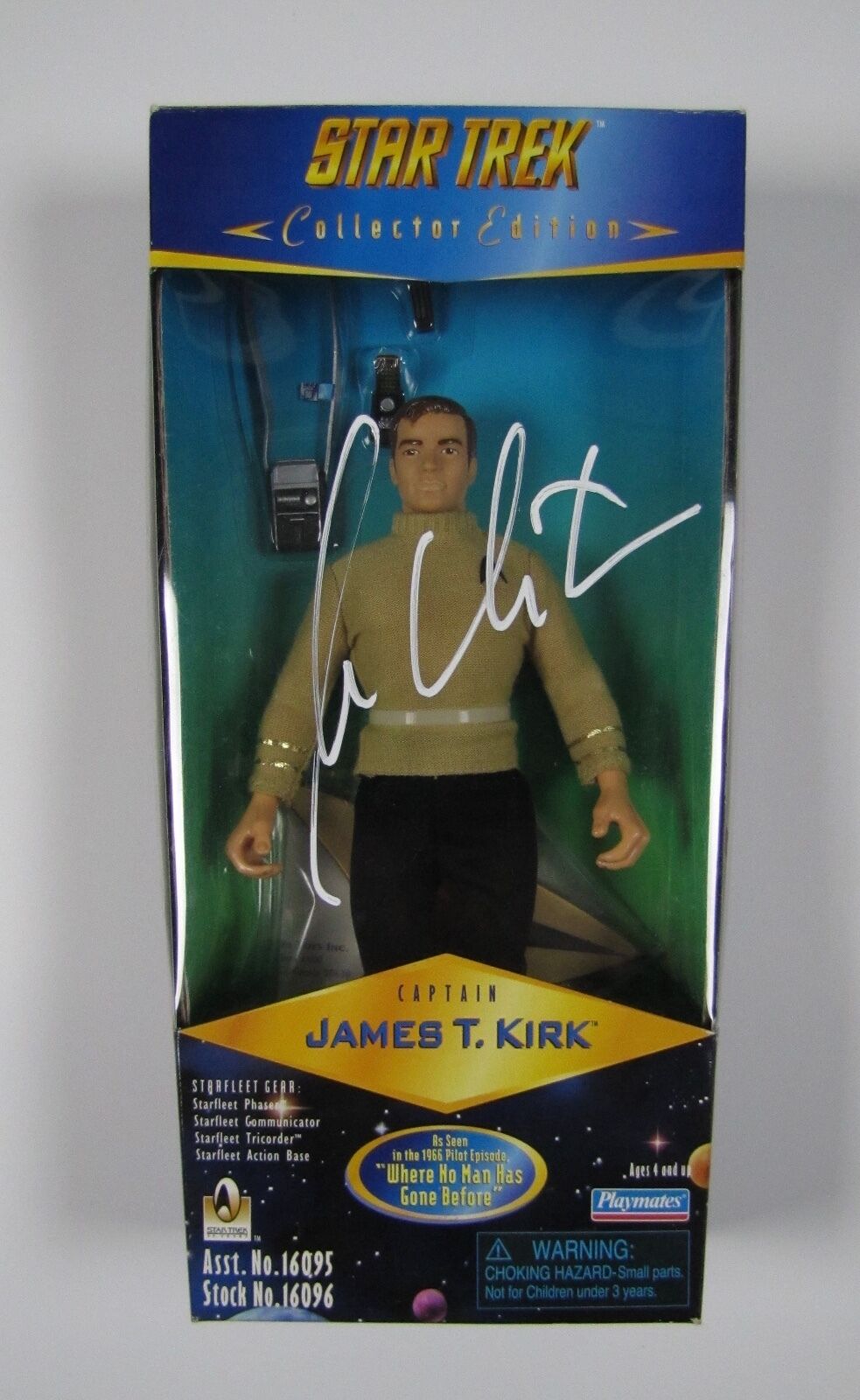 William Shatner Signed Autogragh JSA Action Figure Playmates 9" Star Trek Kirk