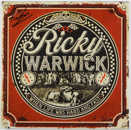 Ricky Warwick JSA Signed Autograph Album Record Vinyl LP When Life Was Hard