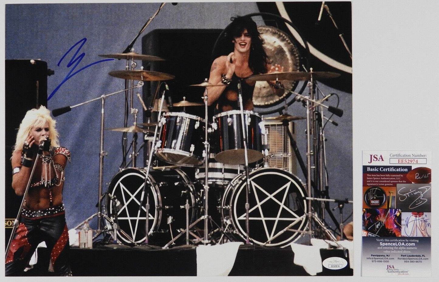 Vince Neil Motley Crue JSA Autograph Signed Photo 11 x 14