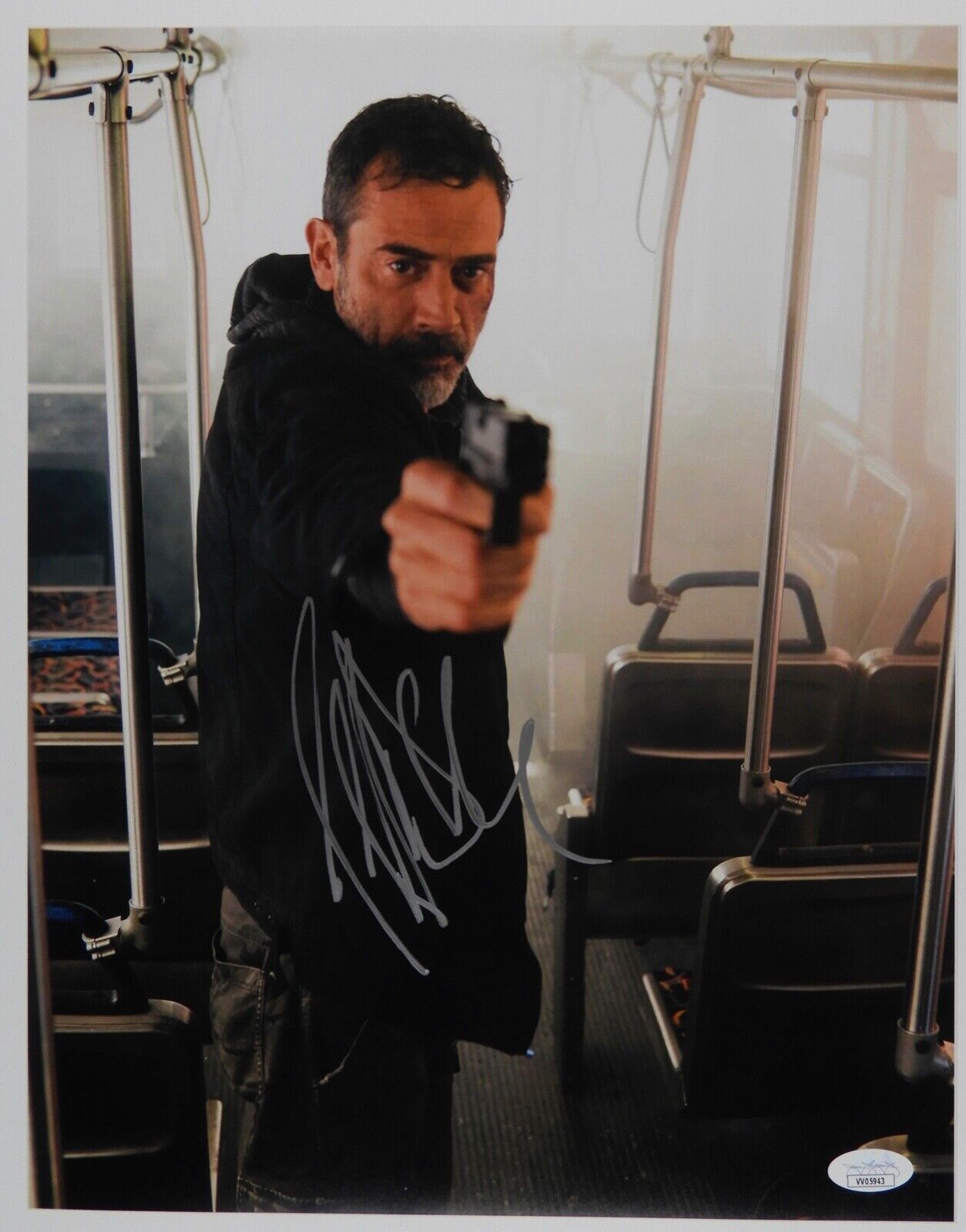 Jeffrey Dean Morgan Walking Dead Negan Autograph JSA 11 x 14 Signed Photo