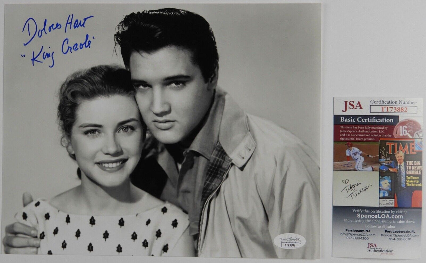 Dolores Hart JSA Signed Autograph 8 x 10 Elvis Presley King Creole