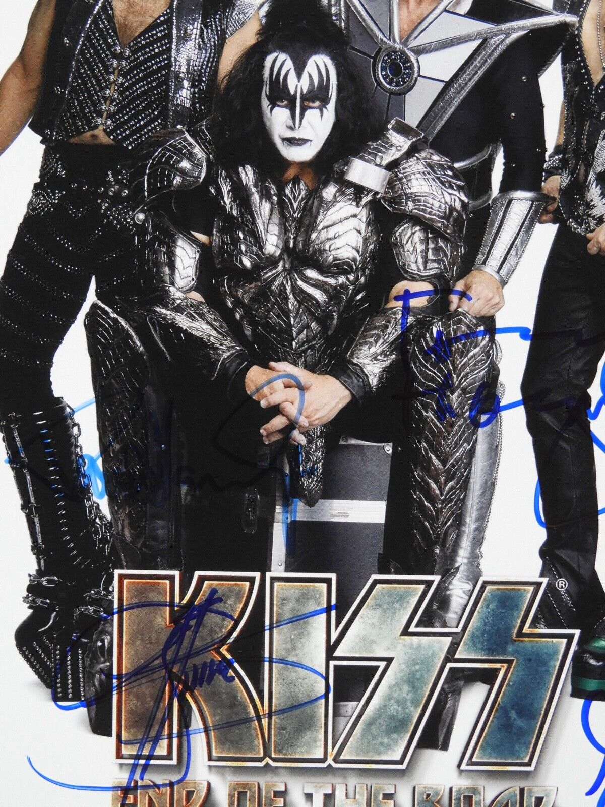 KISS End Of The Road Signed JSA Signed Autograph Photo Paul Stanley Gene Simmons