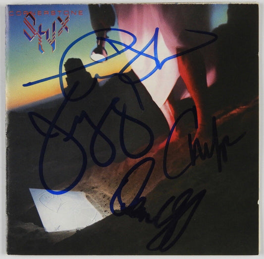 Styx JSA signed autograph CD Booklet Dennis DeYoung Tommy Shaw +