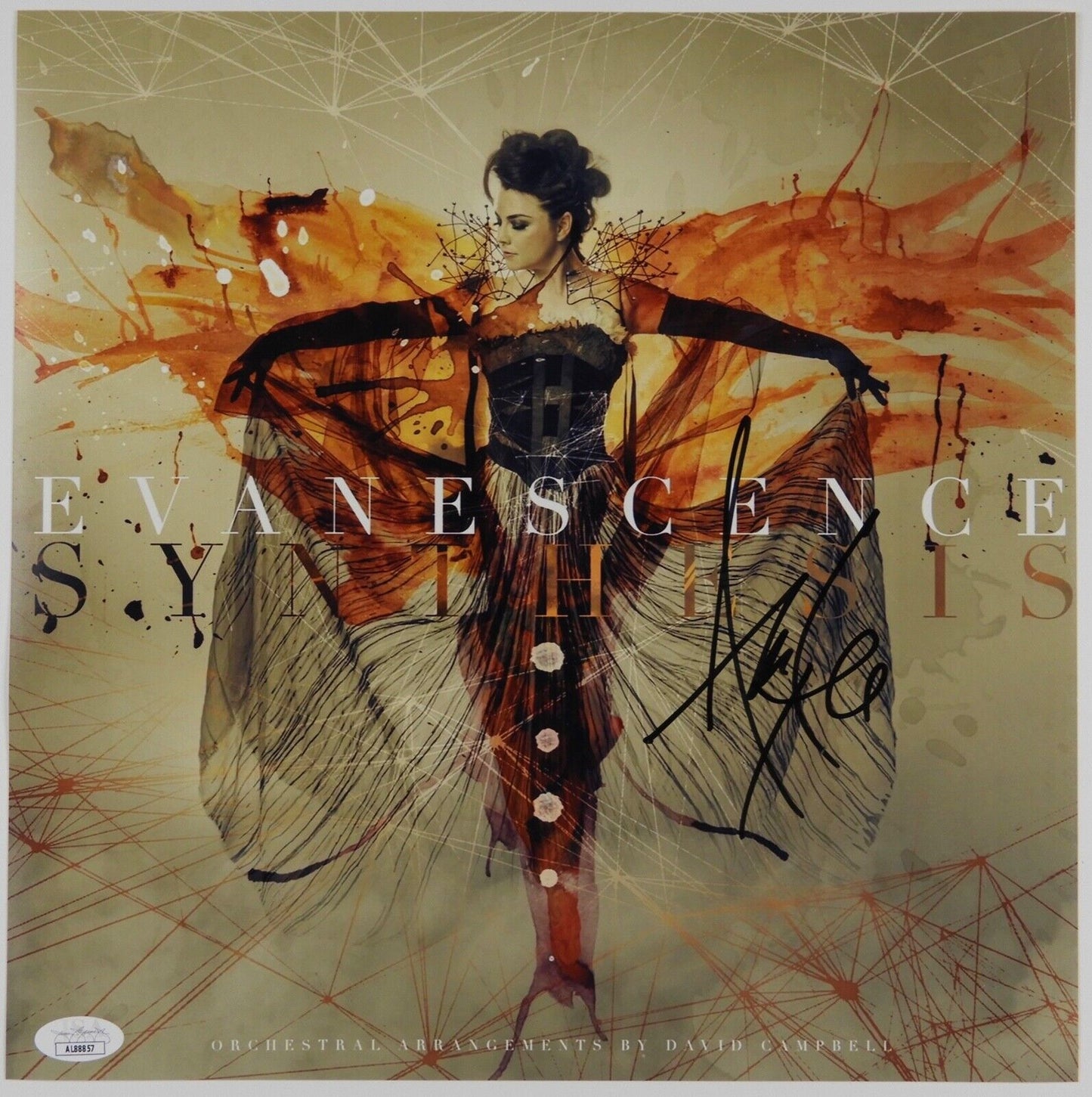 Evanescence Amy Lee JSA Signed Autograph Album 12" X 12" Photo Synthesis