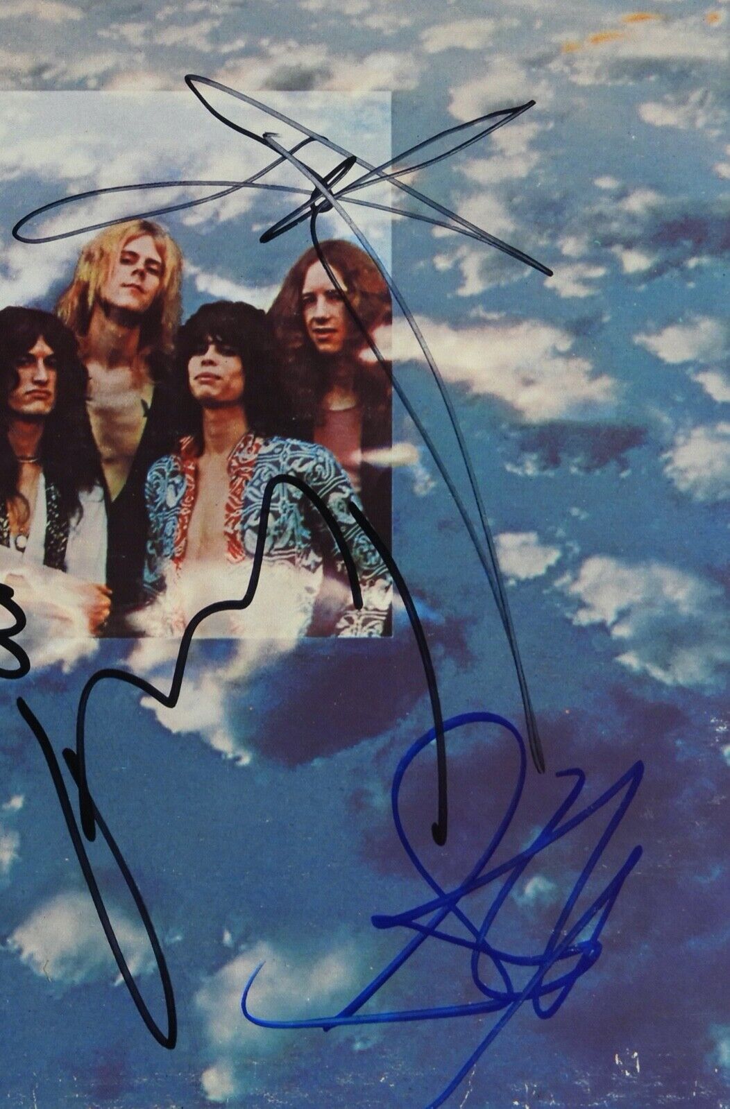 Aerosmith Autograph REAL Signed Album Steven Tyler Joe Perry Joey Krammer Tom