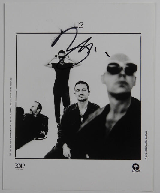 U2 Bono Signed Autograph 8 x 10 promo photo