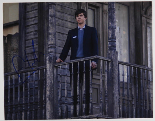 Freddie Highmore Bates Motel Signed Autograph JSA 11 x 14 photo