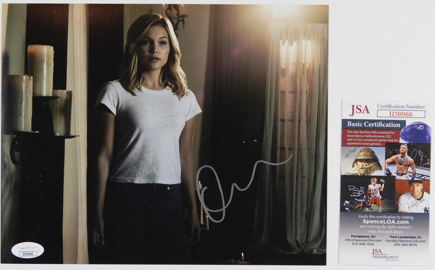 Olivia Holt Autograph JSA 8 x 10 Signed Photo