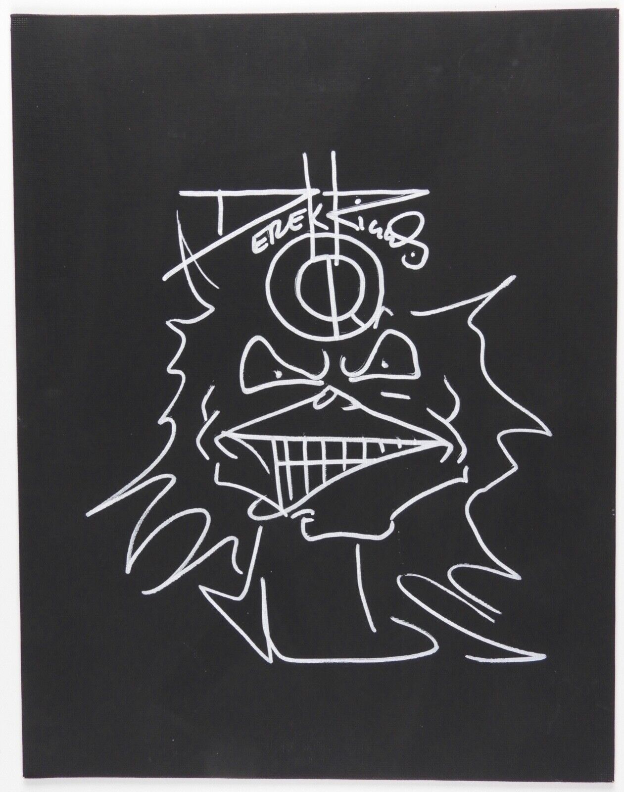 Iron Maiden Derek Riggs JSA Autograph Signed Original Sketch Eddie can ...