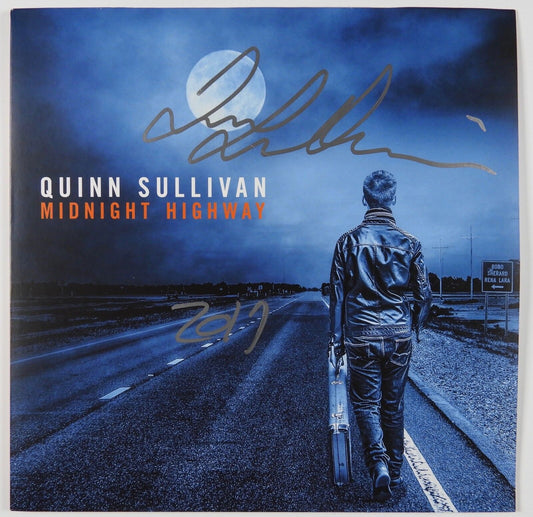 Quinn Sullivan Midnight Highway Signed Autograph JSA  Album Vinyl Record