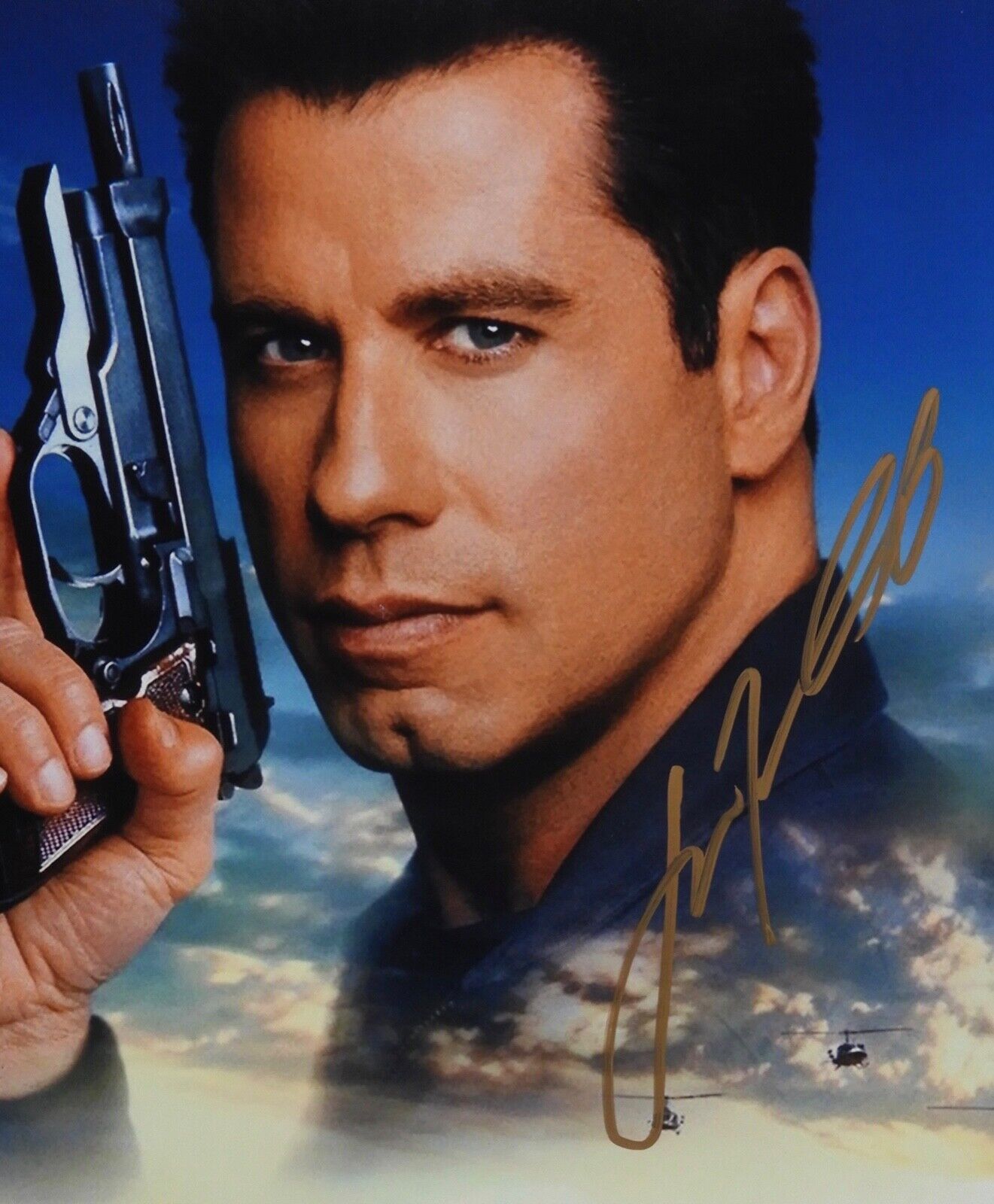 John Travolta Autograph Beckett 11 x 14 Signed Photo Broken Arrow