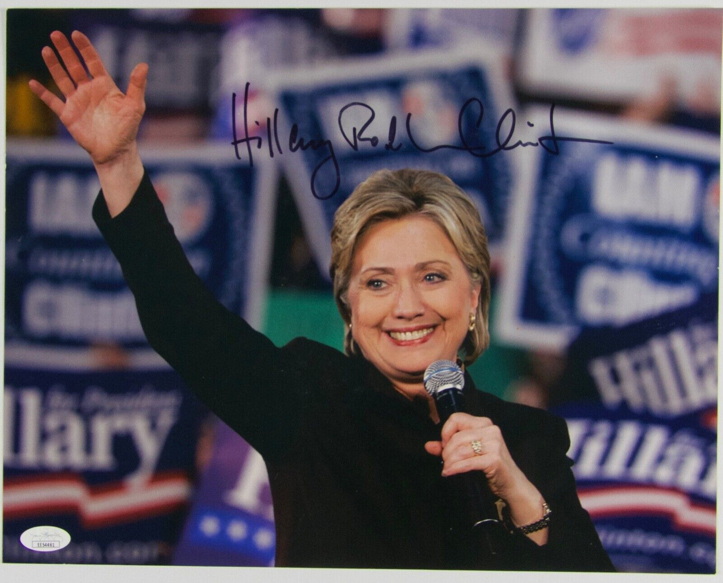 Hillary Rodham Clinton JSA Autograph Signed Photo COA 11 x14 Full Name