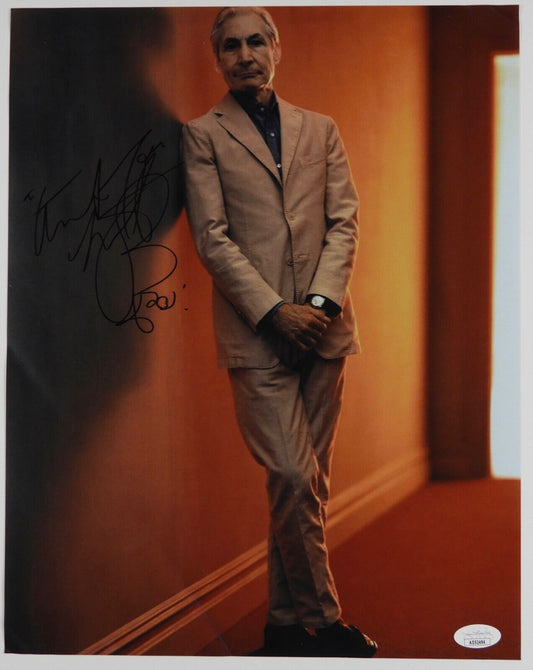 Charlie Watts The Rolling Stones Autograph Signed Photo JSA 11 x 14