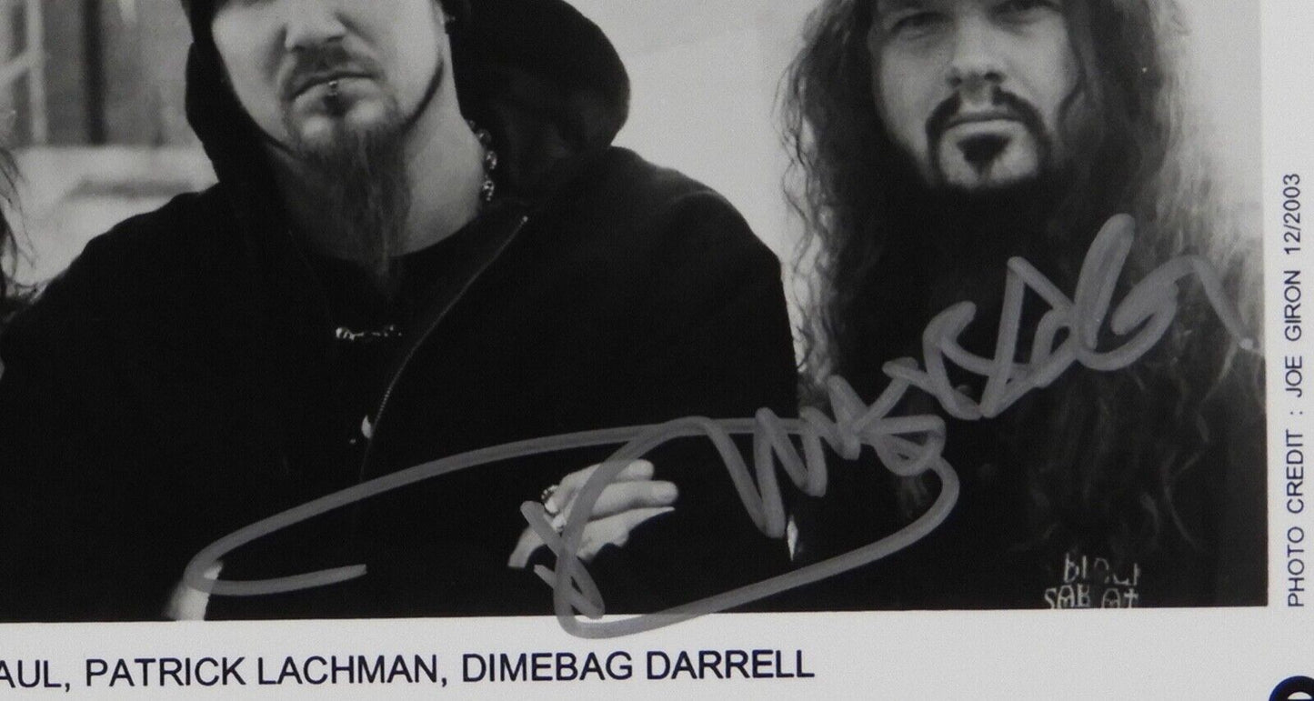 Damageplan Signed JSA Autograph 8 x 10 photo Dimebag Darrell +