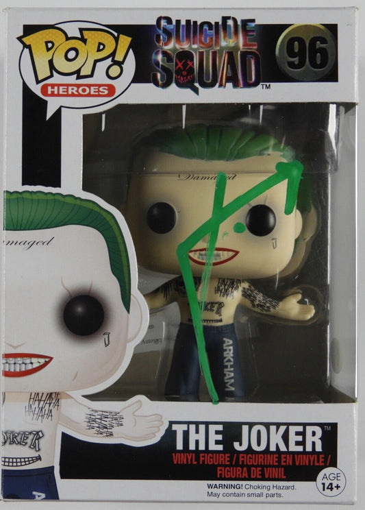 Jared Leto Signed Autograph Funko Pop 96 Suicide Squad The Joker