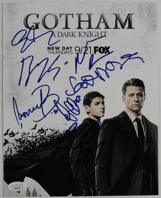 Gotham JSA Signed Autograph Cast Photo 8 x 10 Ben McKenzie, Mazouz, 7 total