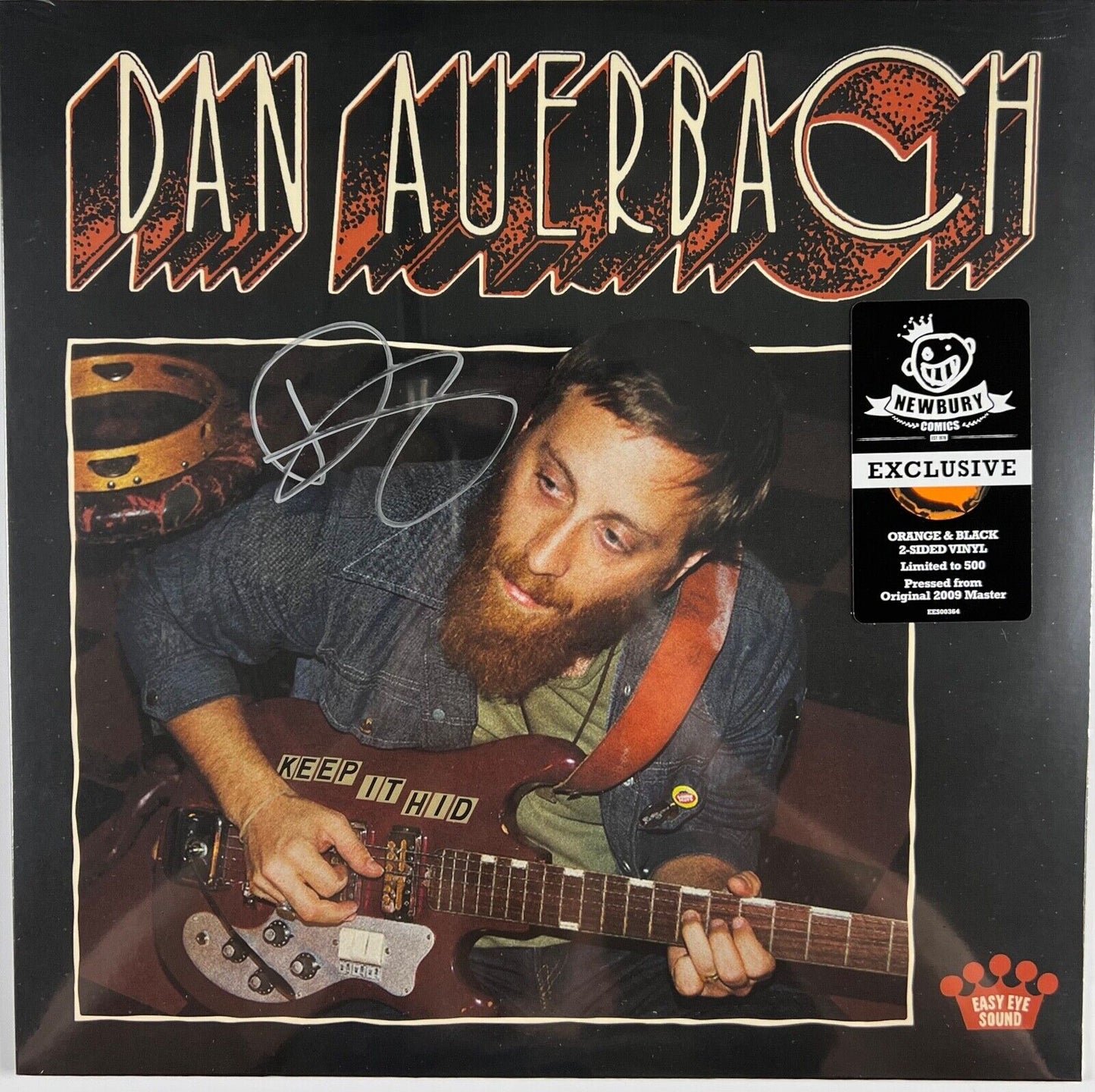 Dan Auerbach Signed Autograph Record Album Keep It Hid Orange & Black Vinyl