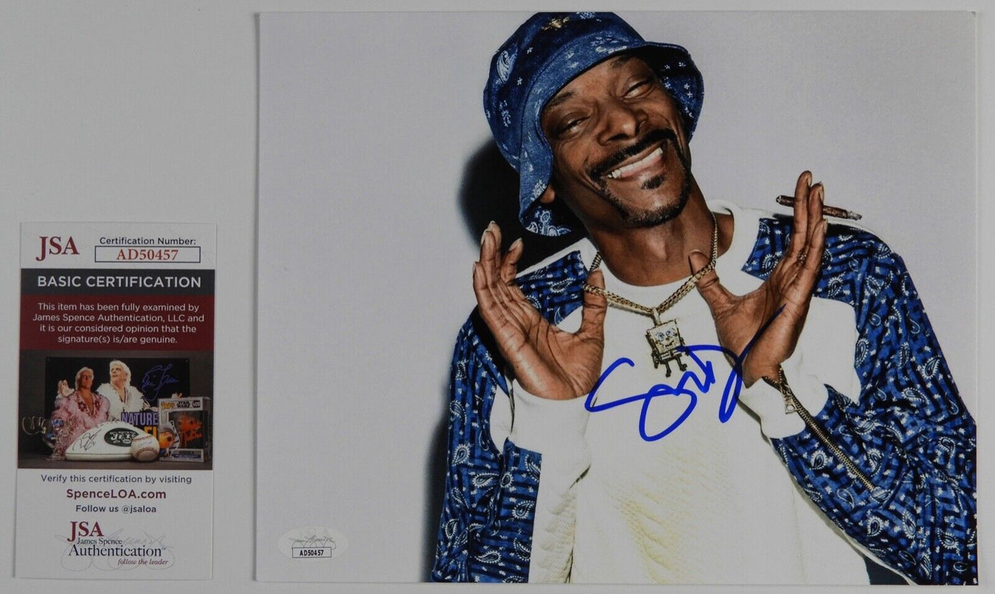 Snoop Dogg JSA Autograph Signed 8 x 10 Photo