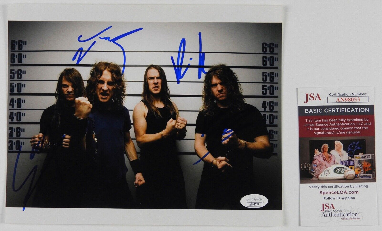 Airbourne Fully JSA Signed Autograph 8 x 10 Photo