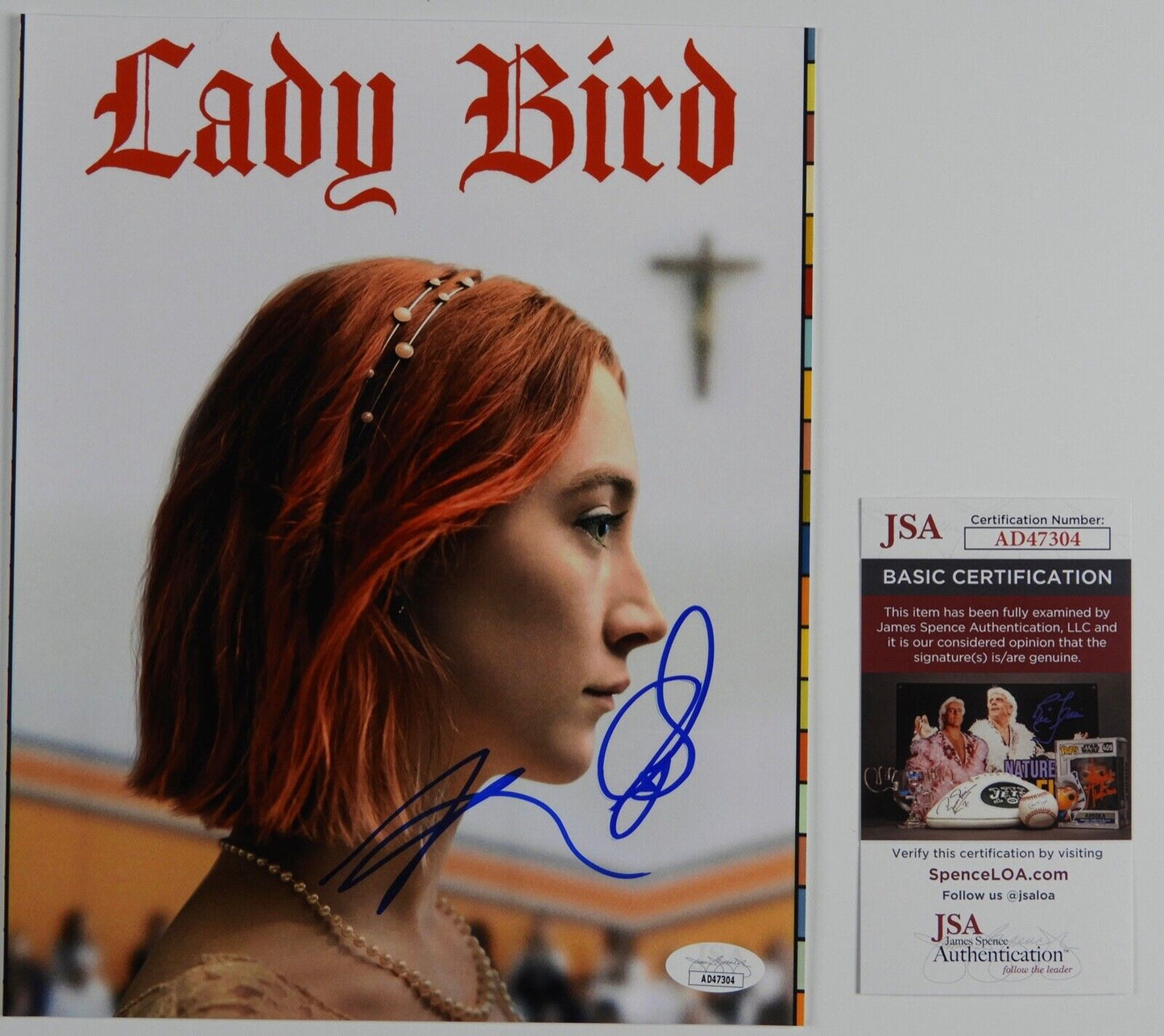 Saoirse Ronan JSA Signed Autograph Photo 8 x 10 Lady Bird