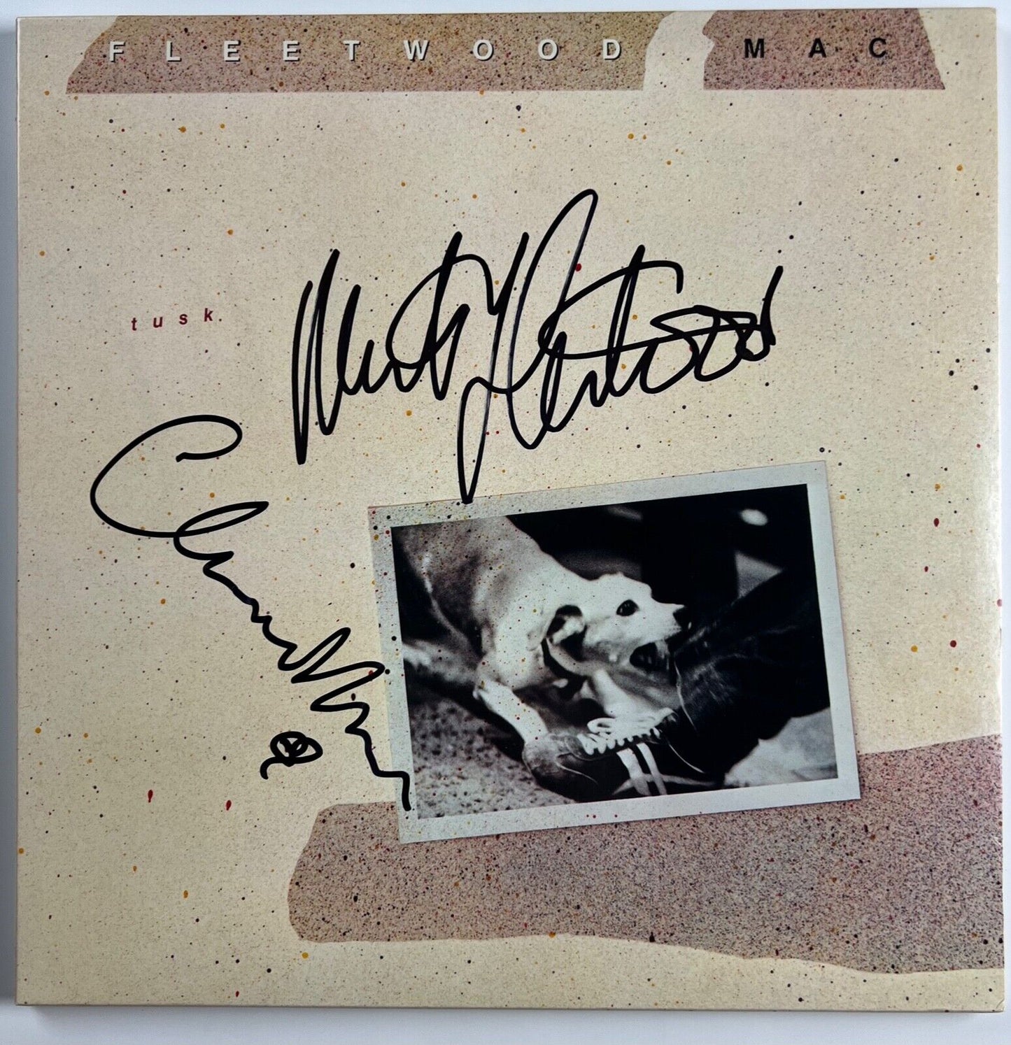 Christie McVie Mick Fleetwood Mac JSA Signed Autograph Album Record Vinyl Tusk