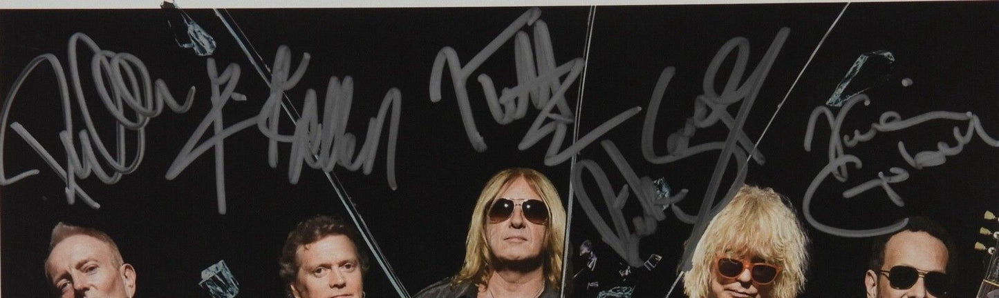 Def Leppard JSA Signed Autograph 8 x 10 Photo Fully Signed