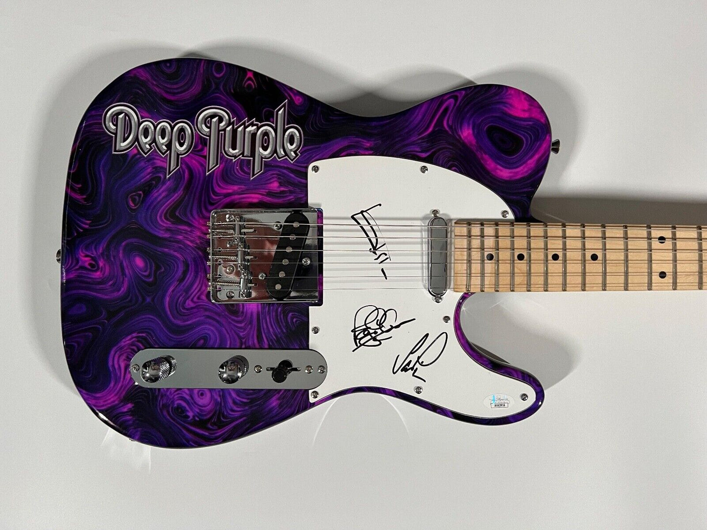 Deep Purple JSA Autograph Signed Telecaster Guitar Ian Paice Roger Glover +