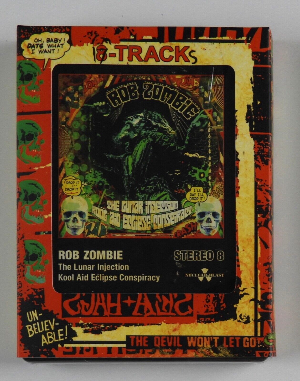 ROB ZOMBIE SIGNED 8 Track THE LUNAR INJECTION KOOL AID ECLIPSE CONSPIRACY 1/25