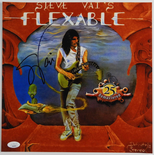 Steve Vai JSA Autograph Signed Album 12" Photo Flexable