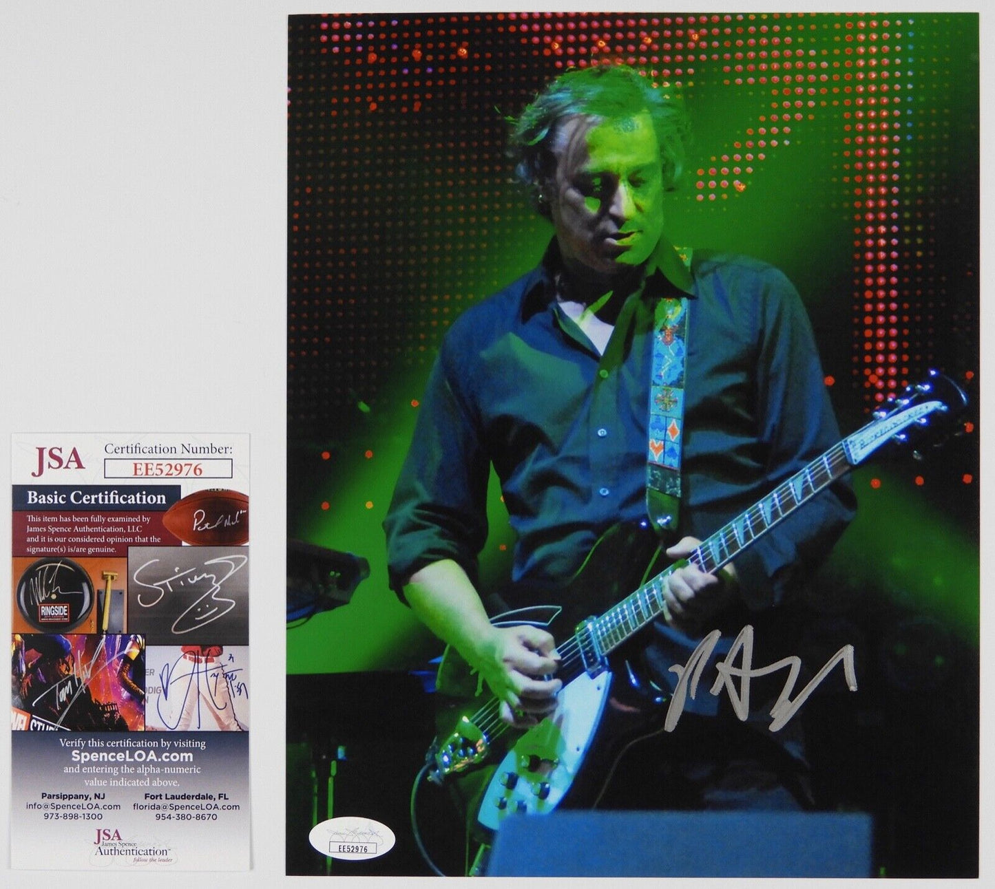 Peter Buck R.E.M. JSA Autograph Signed Photo 8 x 10