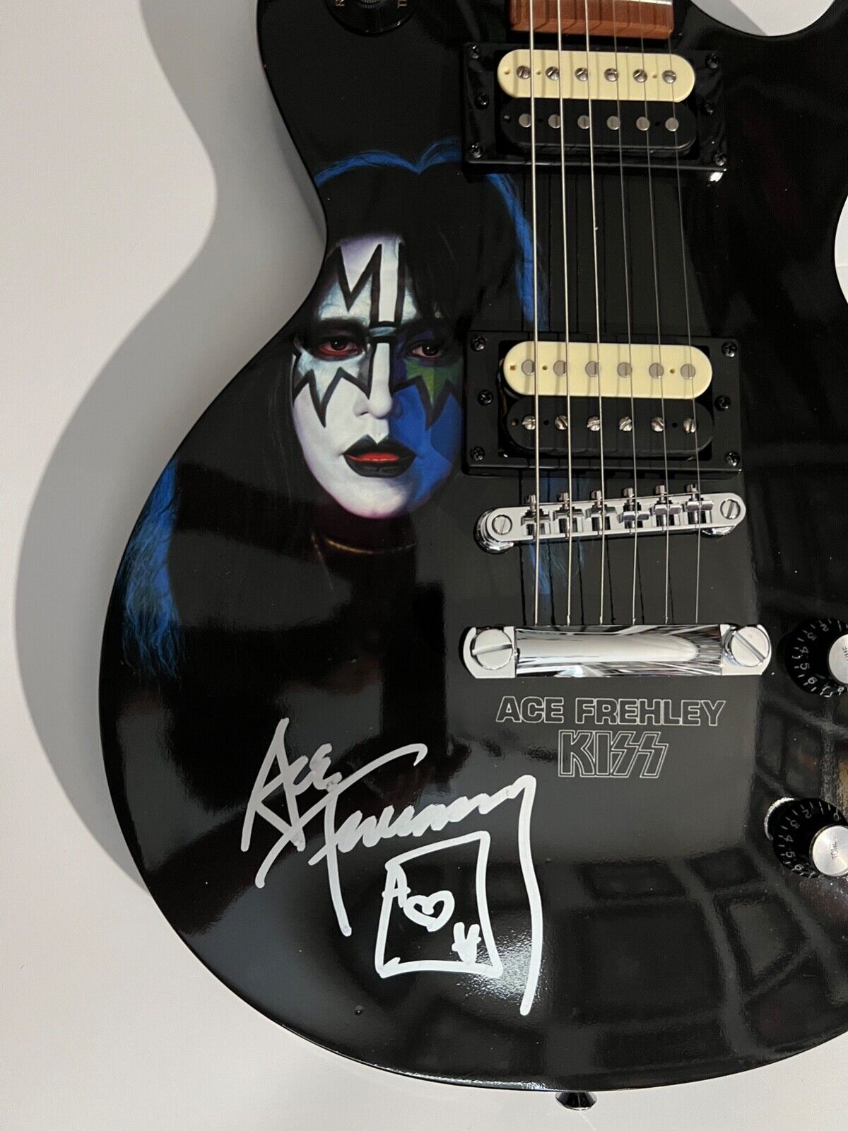 Ace Frehley Guitar KISS Signed Autograph Epiphone Guitar Roger Epperson REAL