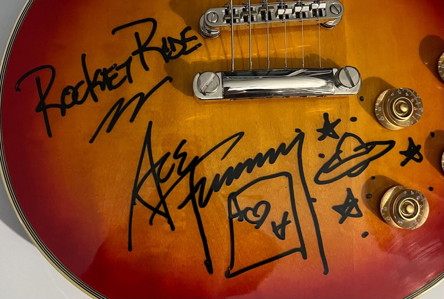 Ace Frehley Guitar KISS JSA Signed Autograph Epiphone Guitar Budokan
