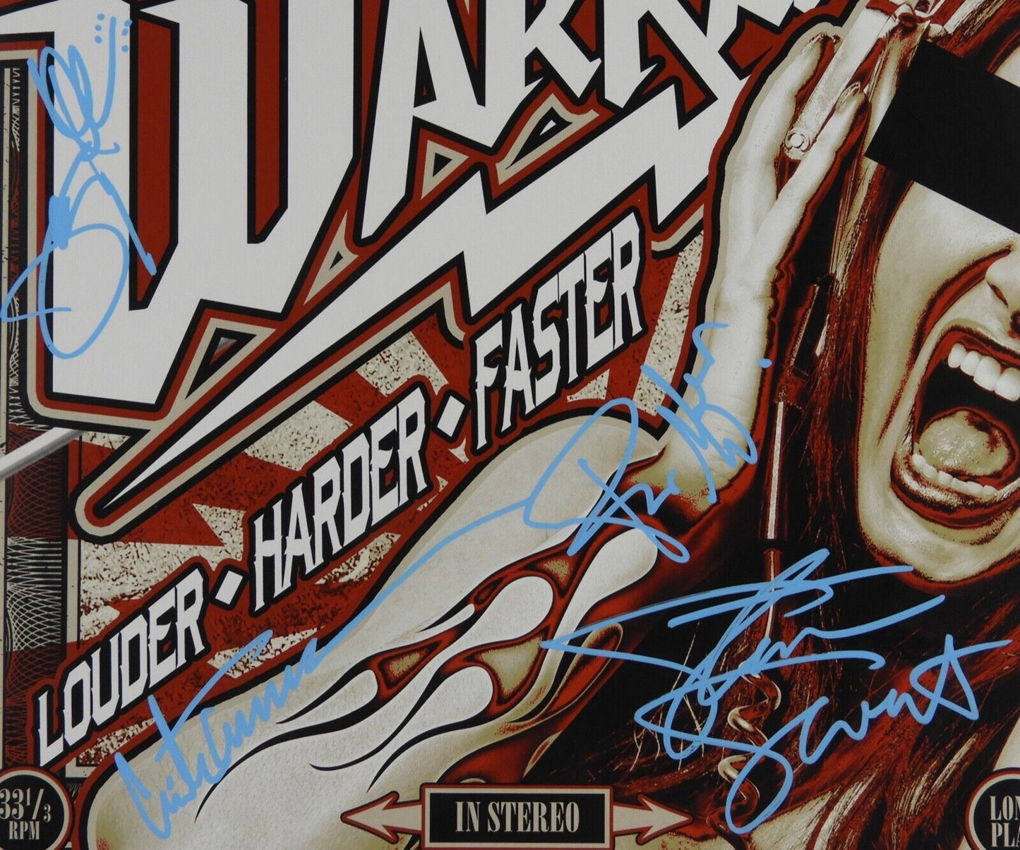 Warrant JSA Signed Autograph Album Record Album Vinyl