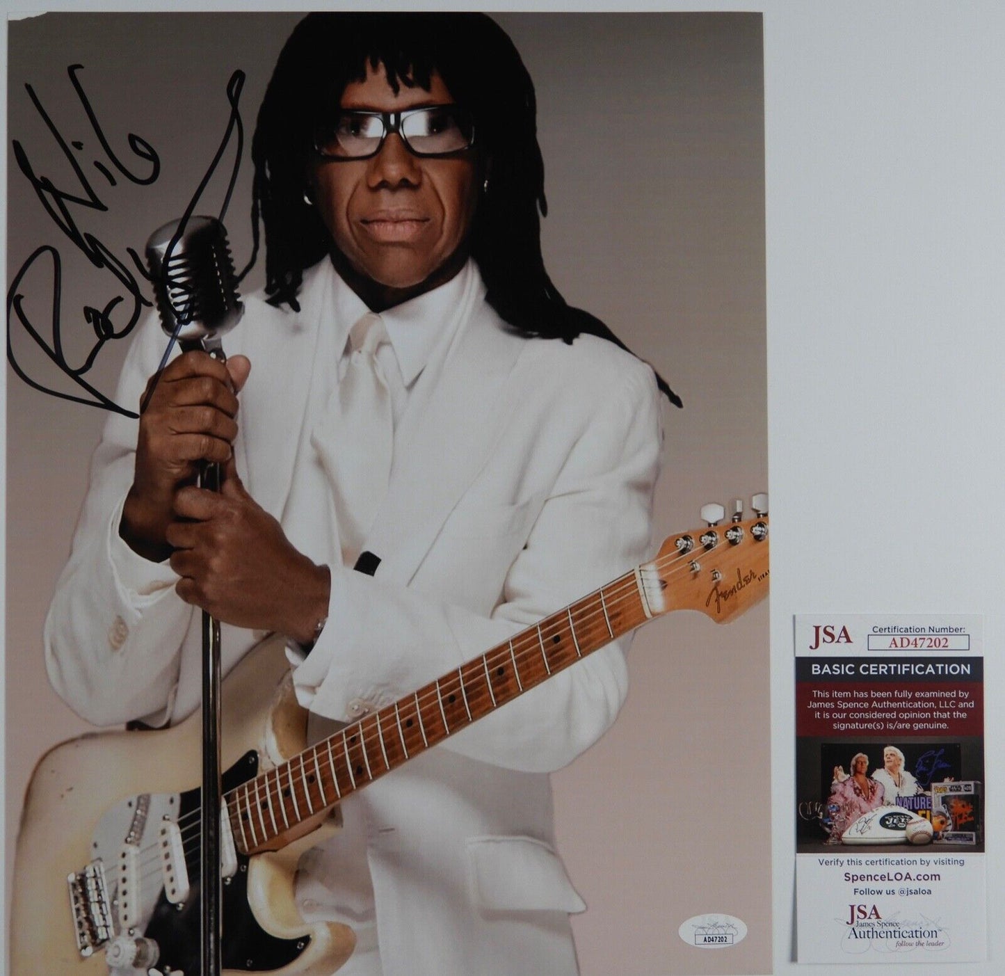 Nile Rodgers JSA Signed Autograph Photo 11 x 14 Raising Arizona