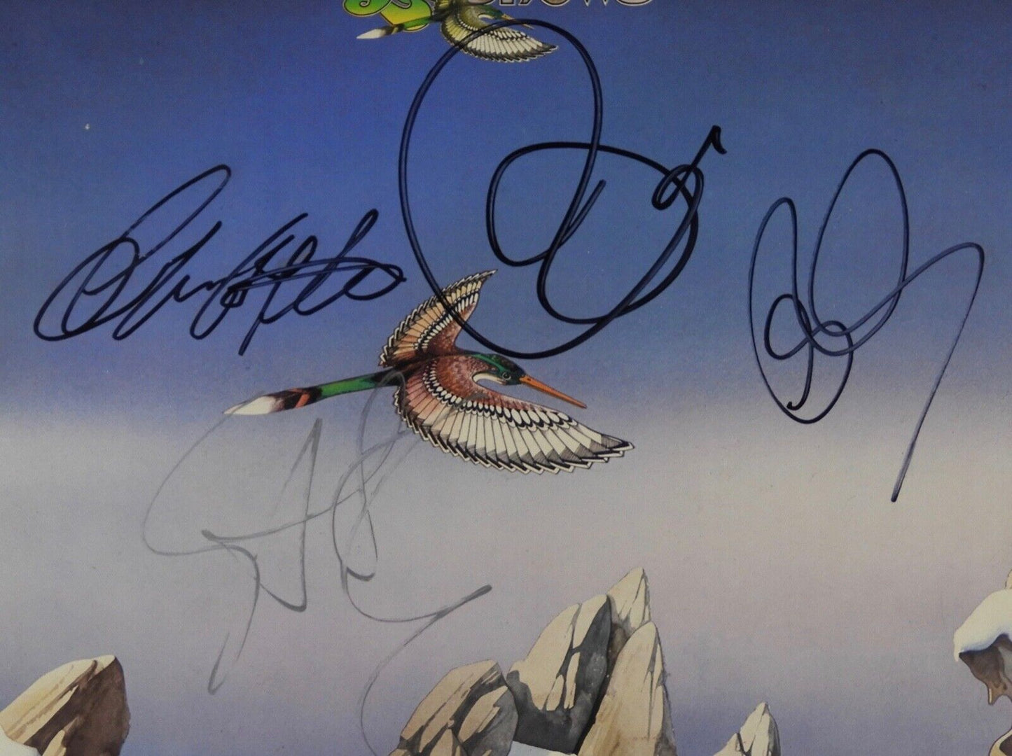 YES JSA Signed Autograph Album Record Vinyl Jon Anderson Steve Howe Shows