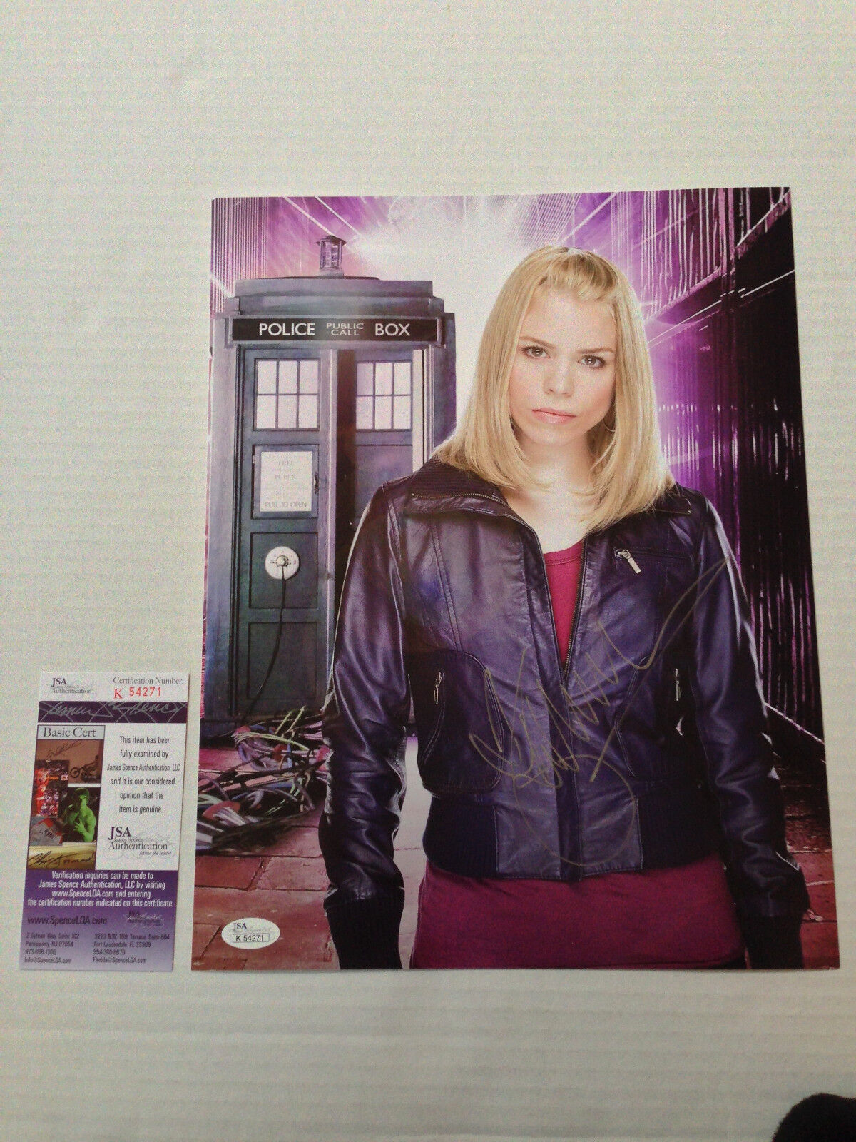 Billie Piper Doctor Who Autograph Signed 11x14 Photo JSA COA DR Who #2