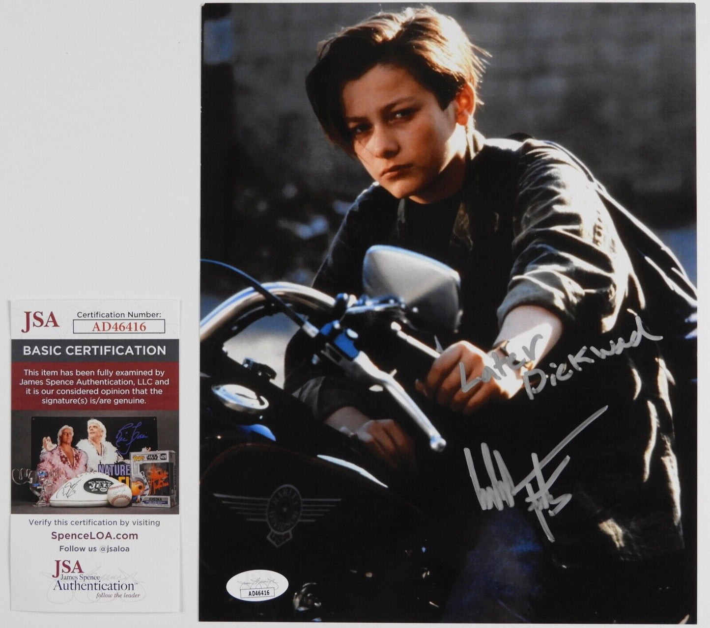 Edward Furlong JSA Signed Autograph Photo 8 x 10 Terminator 2