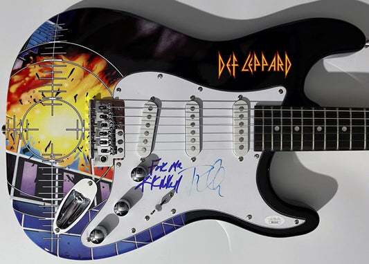 Def Leppard JSA Signed Autograph Stratocaster Guitar Phil Collen Rick Allen