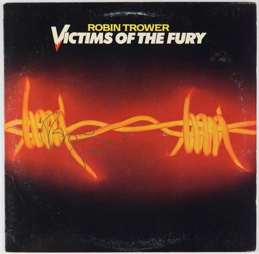 Robin Trower Signed Autograph JSA Record Album Vinyl Victims Of The Fury